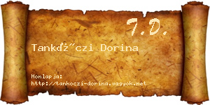 Tankóczi Dorina névjegykártya